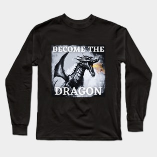 Inspired by Aaron Rodgers NY Jets - Become The Dragon (Michael Kay Show quotes) Long Sleeve T-Shirt